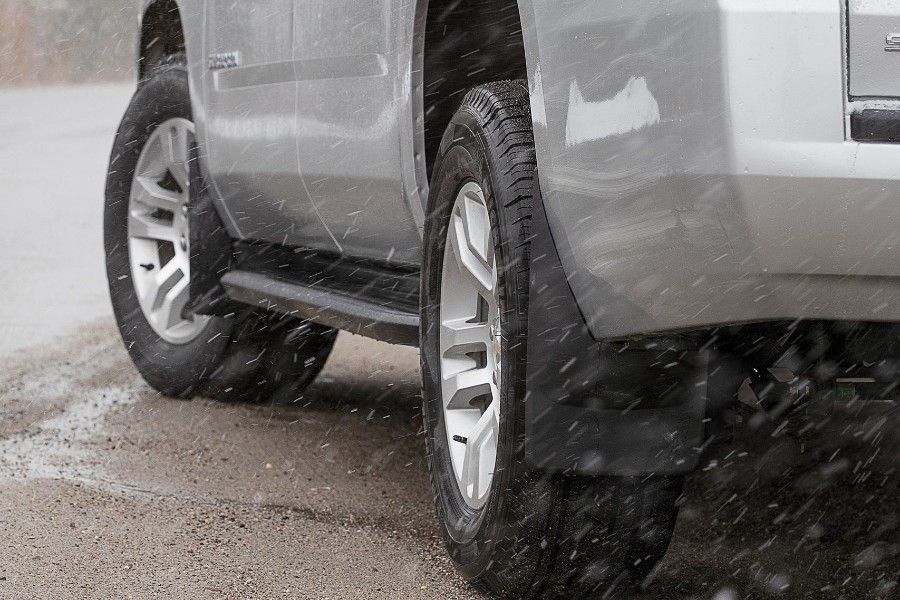 Weather Tech No Drill, Laser Measured, Custom Mud Flaps, Front/Rear, Black - Bronco 2021+