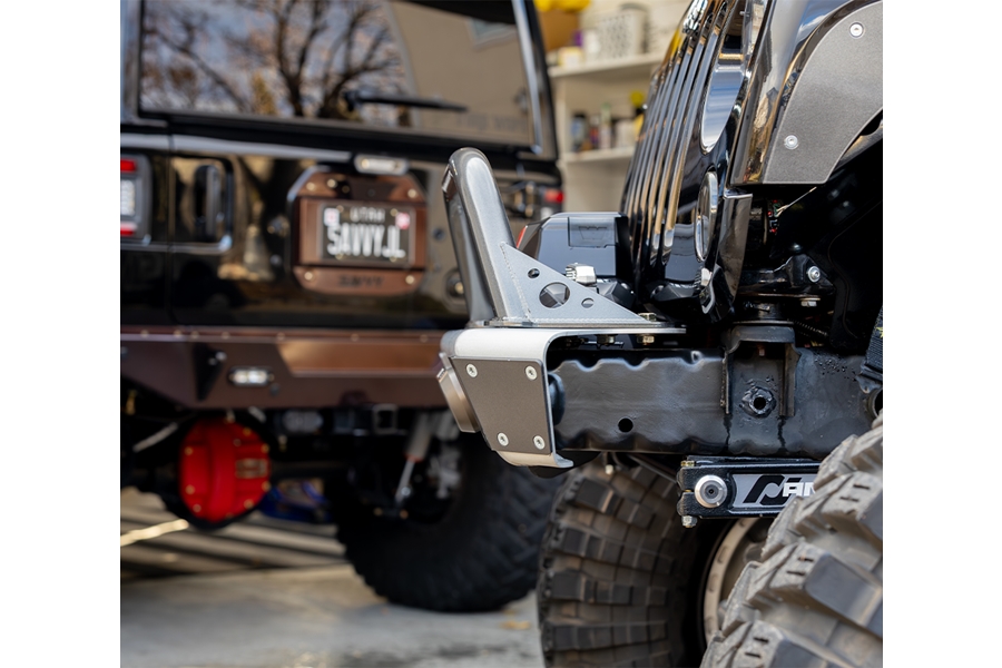 Savvy Offroad Legacy Aluminum Front Bumper w/ Hoop - Bare - JK