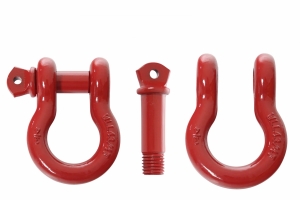 Overland Vehicle Systems 3/4in Recovery Shackle, 4.75-Ton - Red