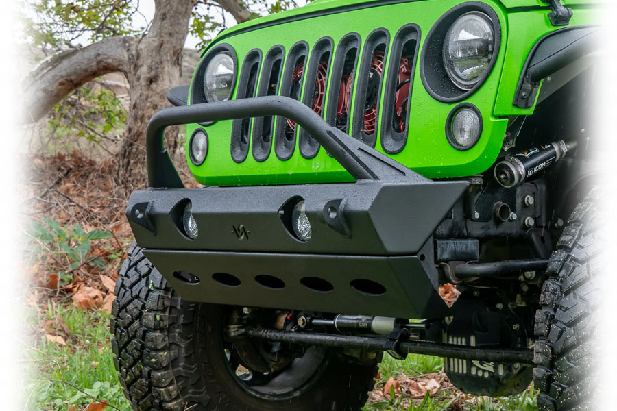 Turn Offroad Front Bumper w/ Full Skid Plate - JK/JL/JT