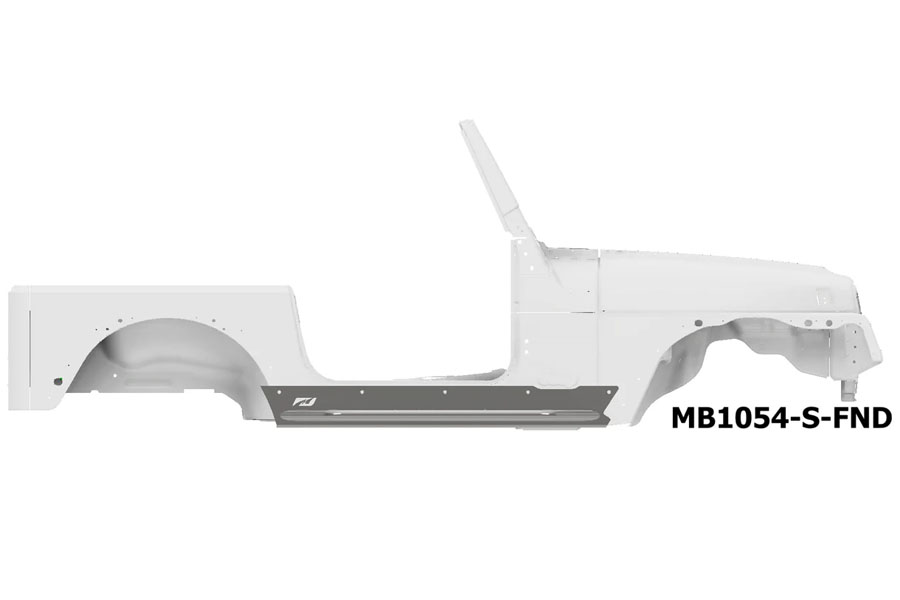 Motobilt Rocker Guards w/ Tube Step - Notched for Motobilt Front Fenders - TJ