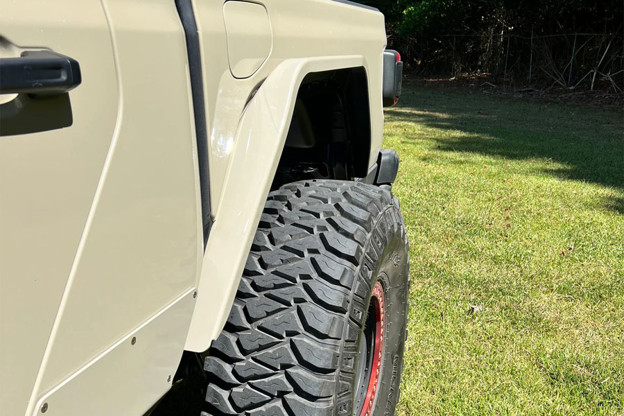 Motobilt Hatchet High Line Rear Fenders - Bare Steel - JT