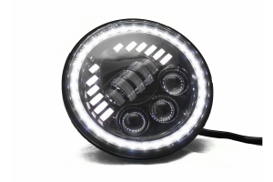 Race Sport Lighting LED Sealed Beam Conversion Headlights, Pair