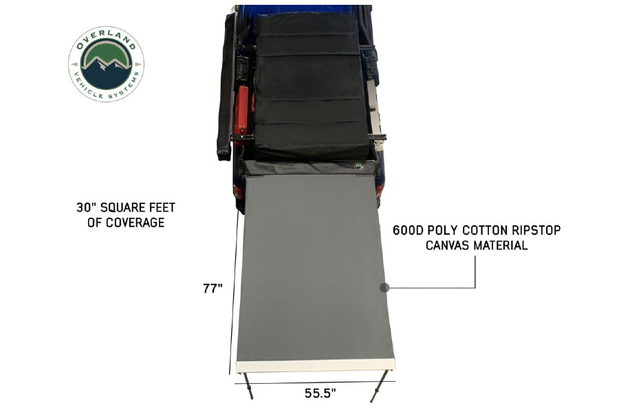 Overland Vehicle Systems Nomadic Awning 4.5ft w/ Black Cover