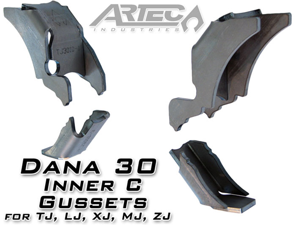 Artec Industries Dana 30 Inner C Gussets - LJ/TJ