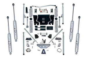 Rubicon Express 4.5in Extreme Duty Long Arm Lift Kit w/Rear Tri-Link & Twin Tube Shocks - TJ 2003-06