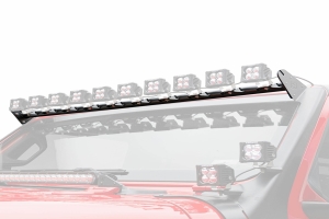 ZROADZ Multi-LED Roof Cross Bar ONLY, Holds (10) 3-Inch ZROADZ Lights Pods, (Not Included)  - JT, JL