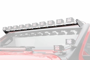 ZROADZ Multi-LED Roof Cross Bar ONLY, Holds (10) 3-Inch ZROADZ Lights Pods, (Not Included)  - JT, JL
