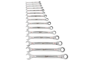 Milwaukee Tool 15pc Ratcheting Combination Wrench Set - SAE