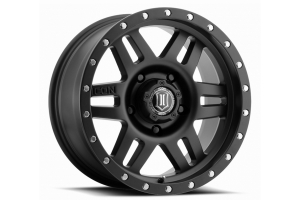 ICON Vehicle Dynamics Six Speed Wheel Satin Black, 17X8.5 5x5  - JT/JL/JK