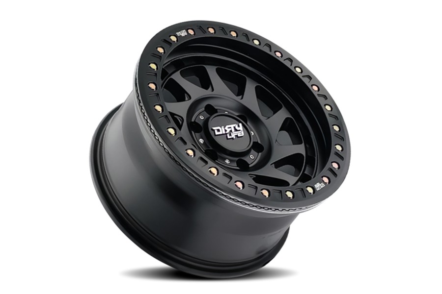 Dirty Life 9313 Enigma Race Beadlock Wheel 17x9 5x5 38mm Offset Matte Black - JT/JL/JK