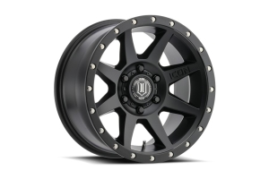 Icon Vehicle Dynamics Rebound Alloy Wheels, 17 x 8.5  6 x 5.5in, Satin Black - Bronco 2021+
