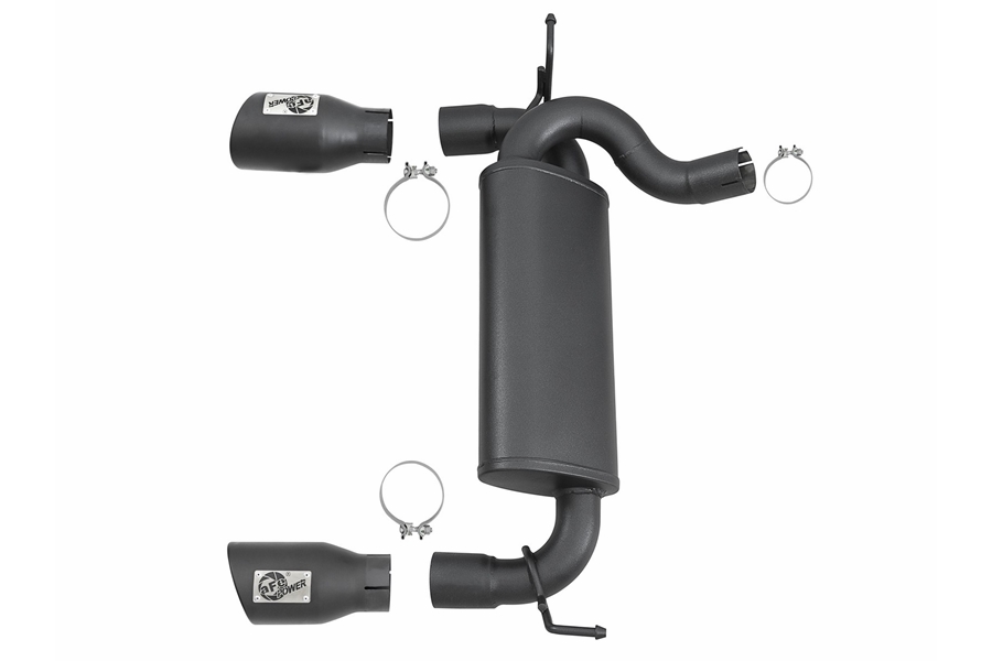 aFe POWER Rebel Series 2.5in Axle-Back Exhaust System - JK