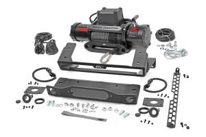 Rough Country High Winch Mount w/ PRO9500S Winch - Bronco 2021+ w/ Factory Steel Bumper
