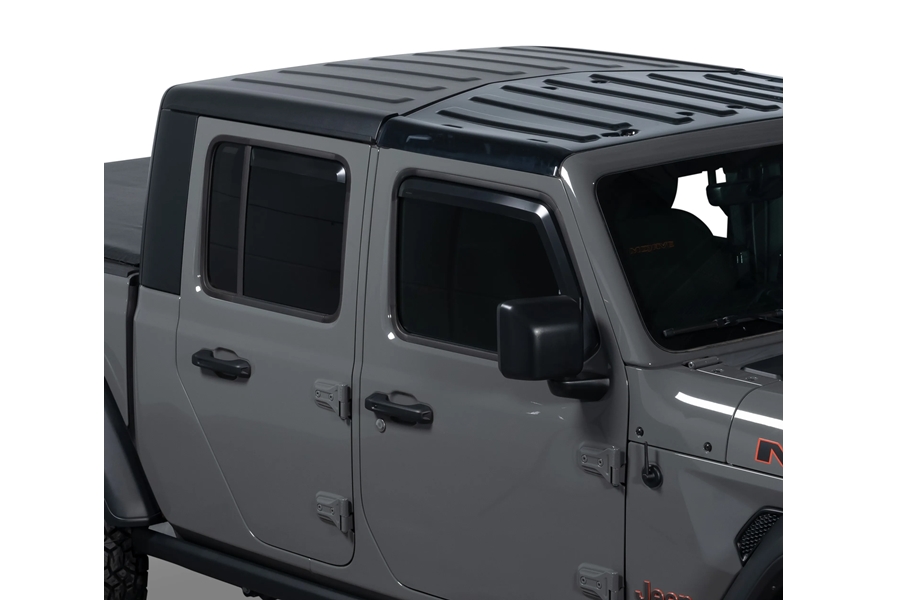 Putco Front and Rear Element Window Deflectors - Matte Black - JT/JL 4Dr
