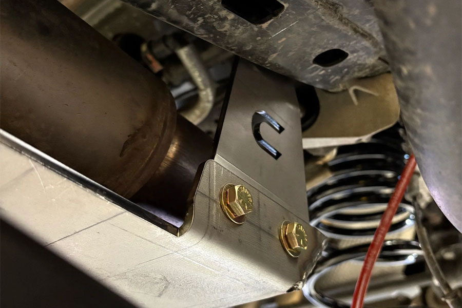 Clayton Off Road Exhaust/Resonator Skid Plate - Bare - JL
