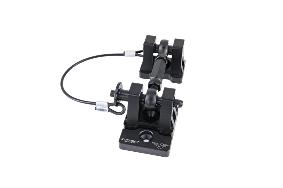 Combat Off Road Billet Aluminum Hood Latch Set - Black Out Series  - JT/JL/JK