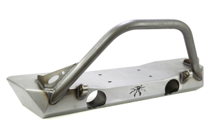 Poison Spyder Brawler Lite Front Bumper w/Brawler Bar and Shackle Tabs Bare - JK