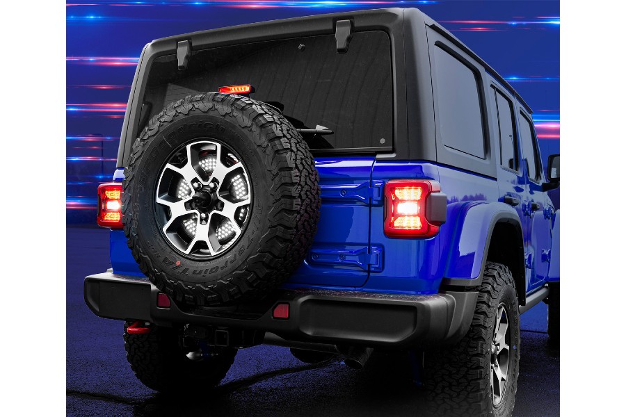 XK Glow 5th Wheel Light w/ Brake Reverse and Turn Signal Lights - JL/JK/TJ