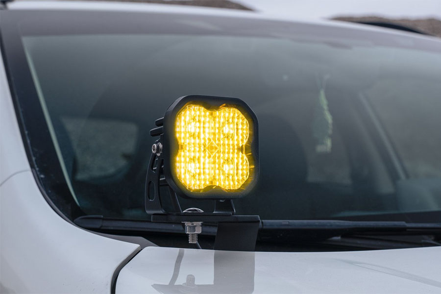 Diode Dynamics SS3 Yellow Sport LED Pod, Flood - Amber