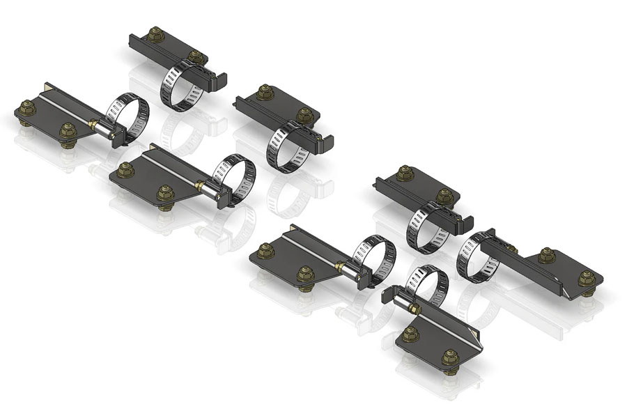 Soft Top Door Surround Bracket Kit for Motobilt Jeep JLU MB3045 Cage Kit - JL 4DR