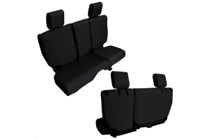 BARTACT Baseline Seat Cover Rear Split Bench Black - JK 4dr 2011-12