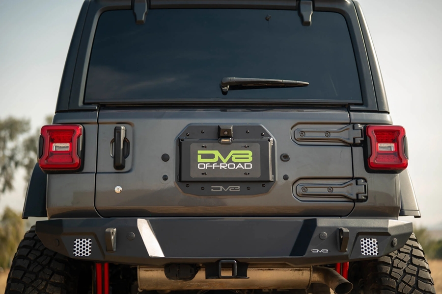 DV8 Offroad Spare Tire Delete w/ Camera Mount - JL