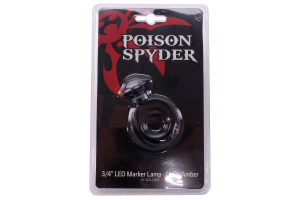 Poison Spyder 3/4in LED Marker Lamp Clear/Amber