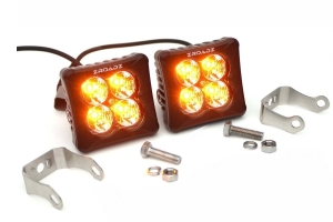 ZROADZ 3-inch LED Light Pod Set, G2 Series, Amber, Flood Beam, 2 Piece