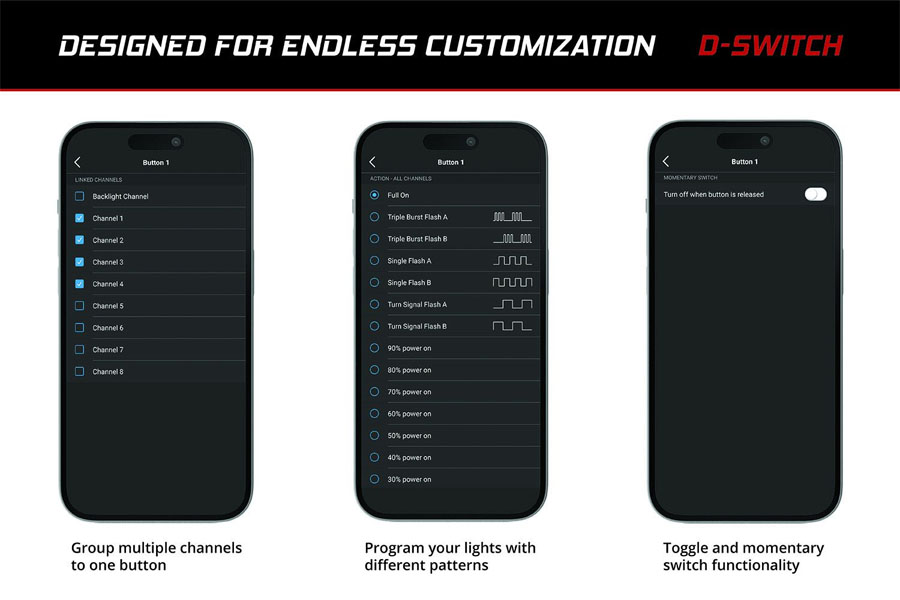 Diode Dynamics D-Switch 8 Channel Switch Panel