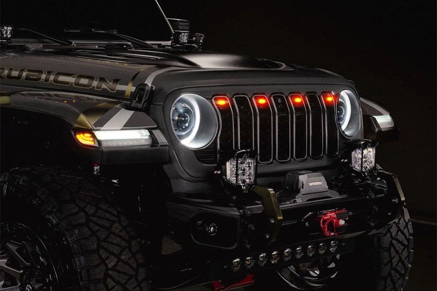 Oracle Pre-Runner Style LED Grill Light Kit - Amber w/ Tinted Lens - 2024+ JL/JT