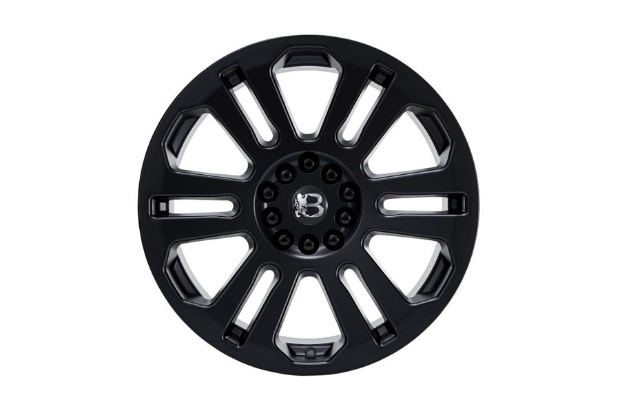 Bawarrion ATRAX 10-BOLT 20x8.5 5x5 18mm Wheel - Matte Black w/ Chrome Logo - JK