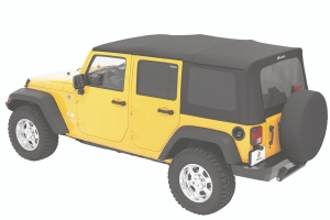Bestop Black Diamond Sailcloth Replace-a-Top Soft Top Replacement Fabric - JK 4Dr 2010+