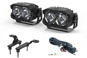 Morimoto 2Banger A-Pillar Light Kit - NCS LED White Spot Beam - JT