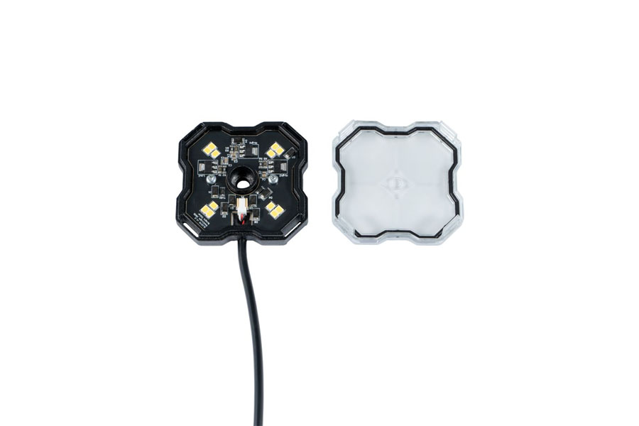 Diode Dynamics Stage Series Single-Color LED Rock Light w/ M8 - White