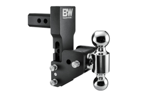 B&W Hitches Tow & Stow 2in Multi-Pro Adjustable Dual Ball Hitch - 4.5in Drop-5.5in Rise