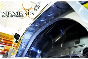 Nemesis Industries Notorious Rear Flare w/Skeletos, Texture Black Powder Coating Aluminum - JK