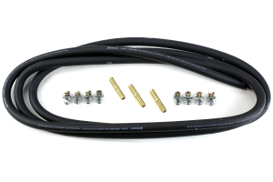 PSC Power Steering and Transmission Dual Cooler w/ Bracket Black - LJ/TJ