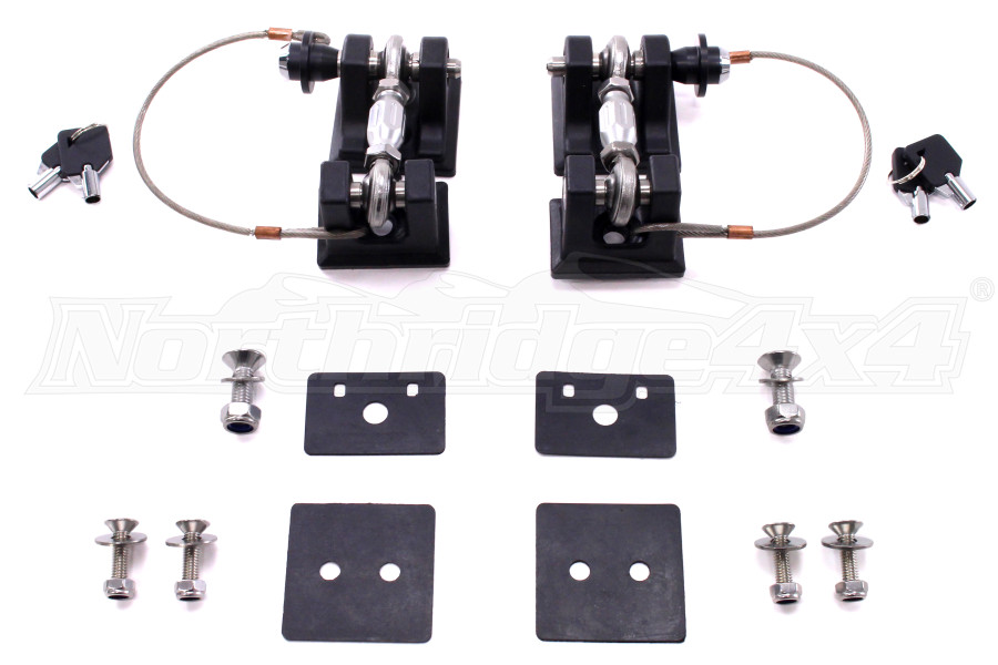 Drake Off Road Locking Hood Hold Downs Jeep Rubicon 20072018 JP