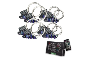 Oracle Lighting Vector Series Grill Surface Mount LED Halo Kit, White - JT/JL/JK