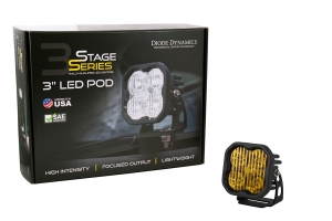 Diode Dynamics SS3 Pro LED Pod, ABL Yellow - Driving