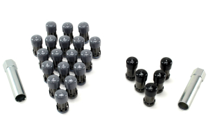 McGard 5 Lug 1/2-20 Spline Drive Lug Nuts, Black 23 pieces - JK