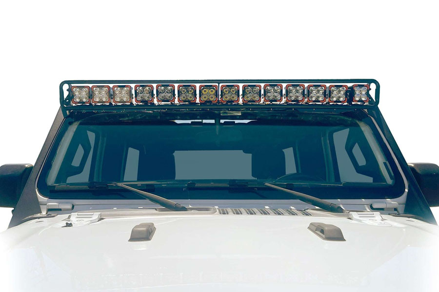 Turn Offroad Baja Windshield Curved Light Mount - JL