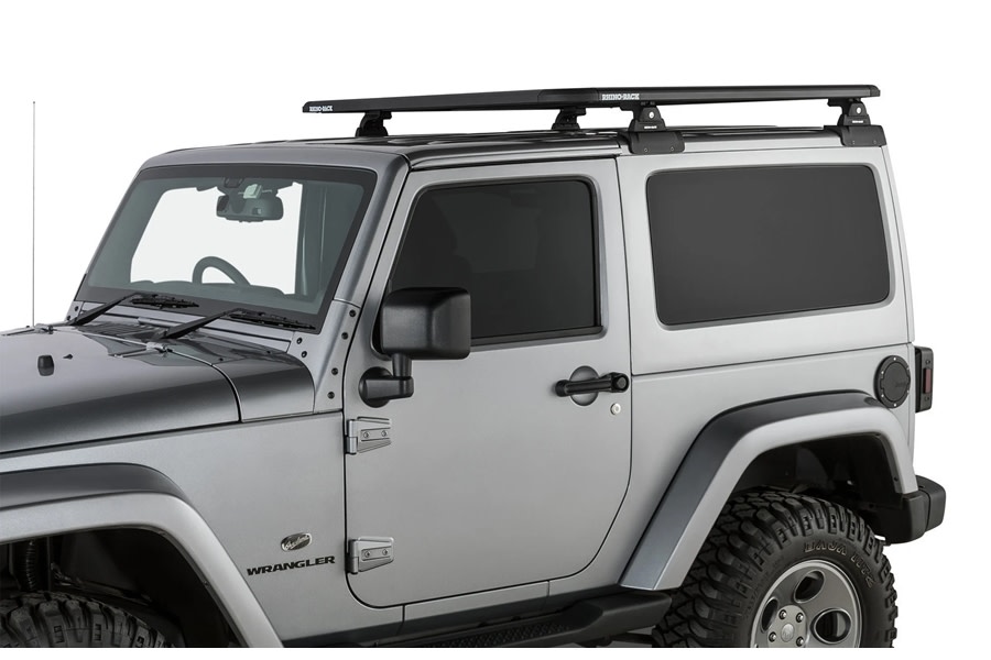 Jeep JK 2Dr Rhino Rack Pioneer Platform w Backbone 52in x 56in Unassembled Jeep Rubicon Recon 2017 2018 JC 00844 Northridge4x4