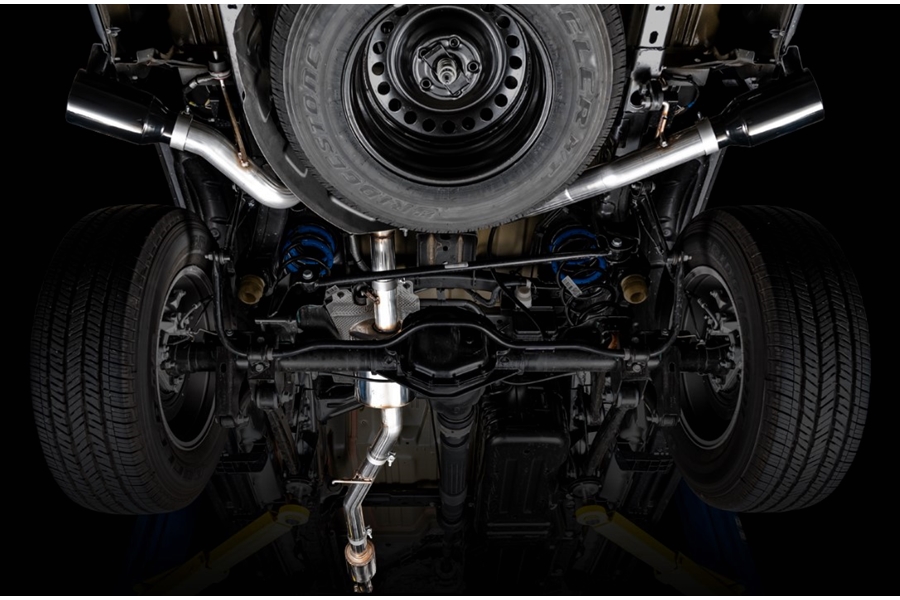 AWE Tread Edition Cat-Back Dual Exhaust - Diamond Black Tips - JT 3.6L