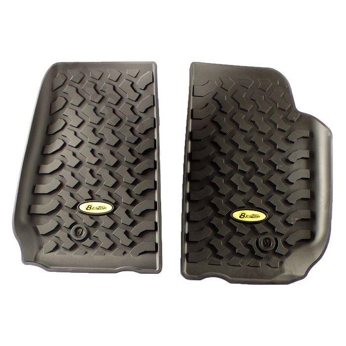 Bestop Front Floor Liners Black - JK 07-13