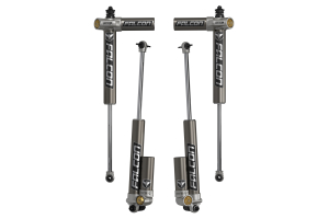 Teraflex Falcon Series 3.2 Adjustable Piggyback Shocks Front & Rear Kit 3-4.5in Lift  - JK 4dr