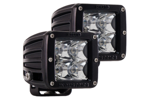 Rigid Industries Dually LED Lights Spot Light Red Pair