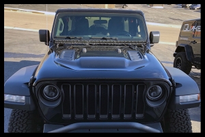 Quake LED 52in Single Straight Light Bar Cowl Mount - JL/JT