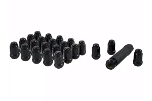 Gorilla Automotive 24pc 1/2inx20 Spline Lug Nut Kit - Black